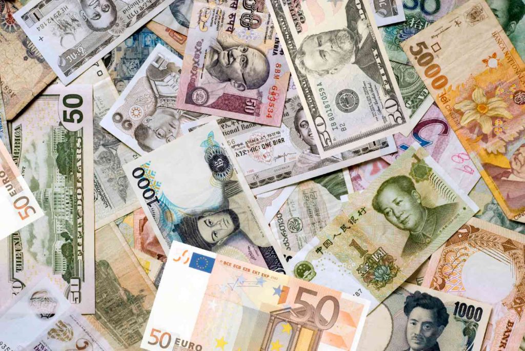 Bureau de change de devises et monnaies étrangères