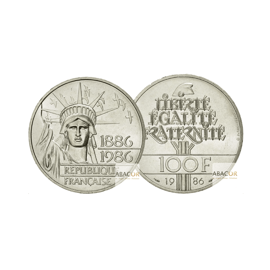 Pièce 100 Francs Liberté 1986
