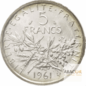 5 Francs Argent Semeuse