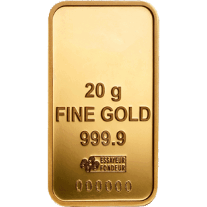 Lingotin Or 20 Gr