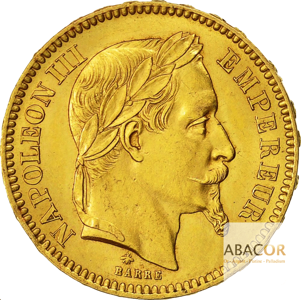 20 Francs Napoléon III Tête Laurée