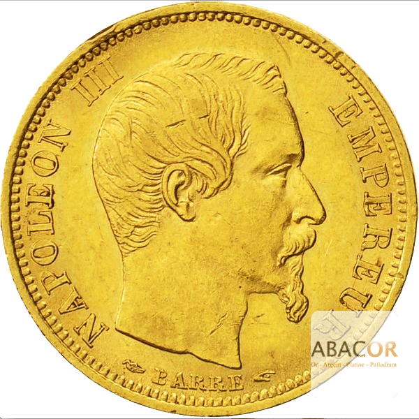 10 Francs Or Napoléon III Tête Nue