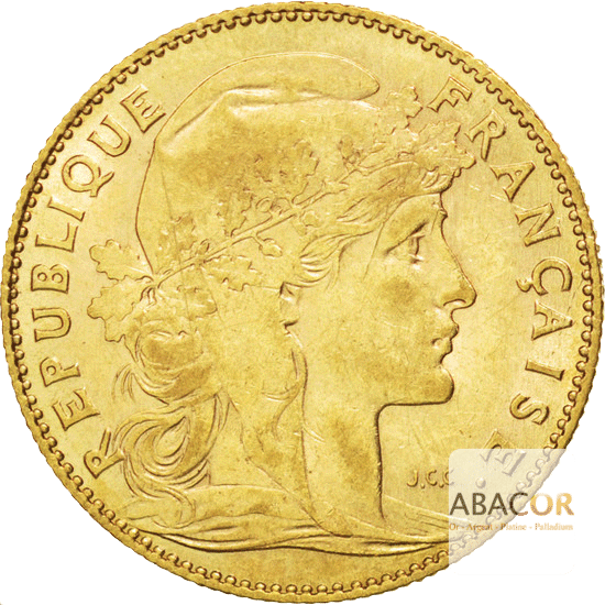 10 Francs Or Coq Marianne