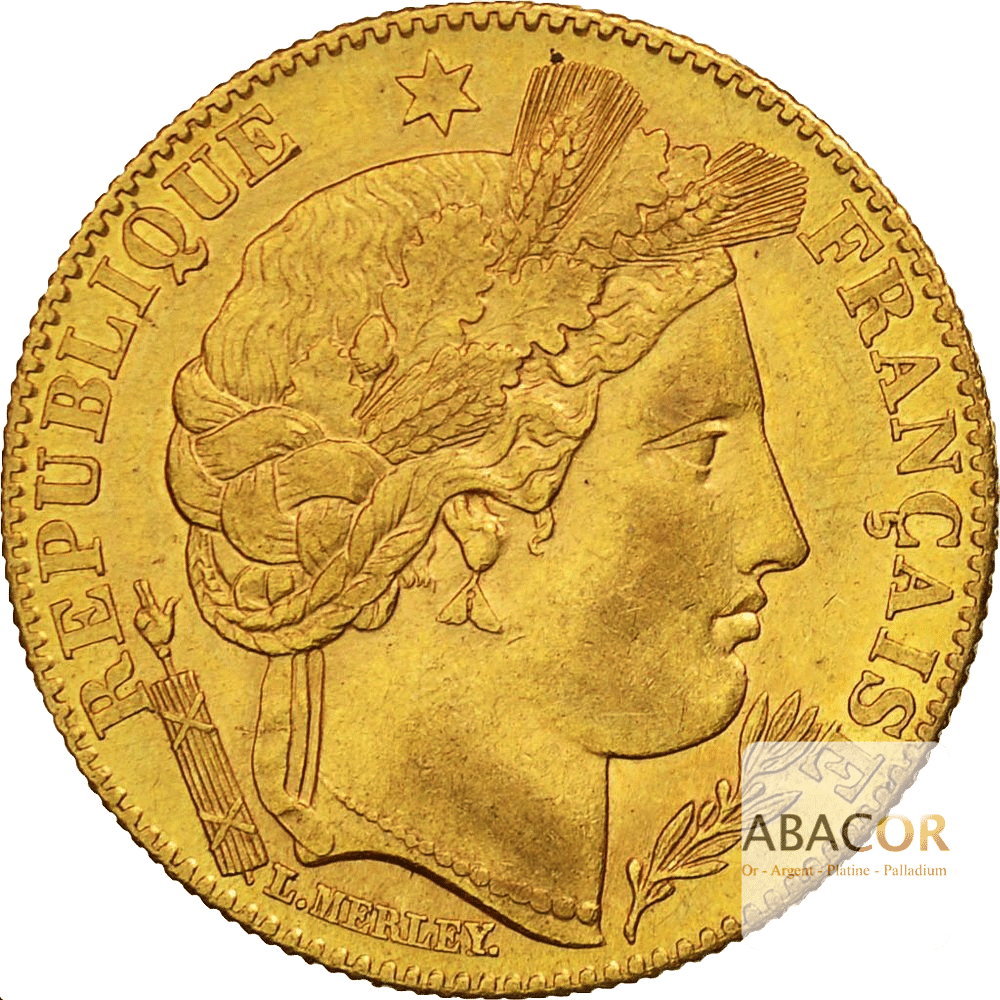 10 Francs Or Cérès IIIème République