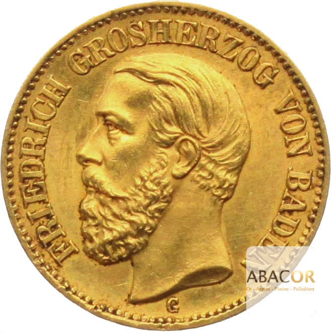 20 Mark Or Friedrich I Baden