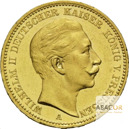 20 Mark Or Wilhelm II Prusse