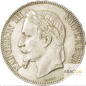 5 Francs Argent Napoléon III Tête Laurée