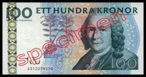 100 Couronnes Suédoises 2001