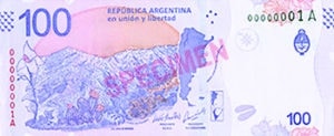 Billet 100 Pesos Argentine ARS verso