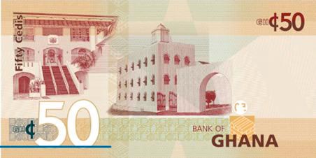 Billet 50 Cedis Ghaneens Ghana GHS 2019 verso