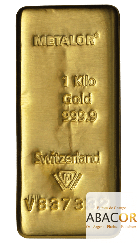 Lingot Or Metalor 1 Kg