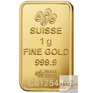Lingot Or PAMP 1 Gramme Frappé