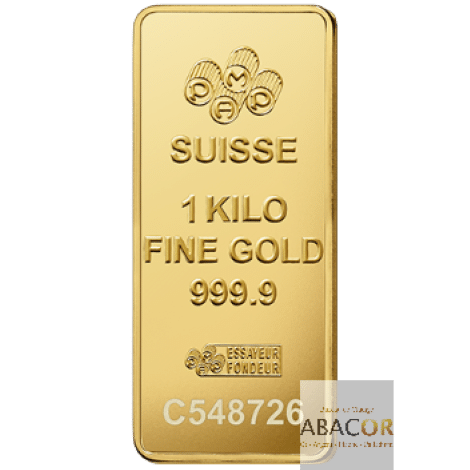 Lingot Or PAMP 1 Kg Frappé