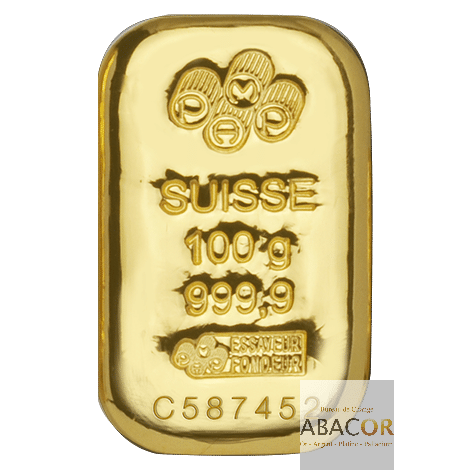 Lingot Or PAMP 100 Grammes