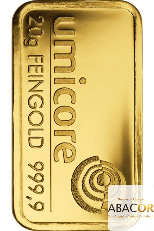 Lingotin Or Umicore 20 Grammes