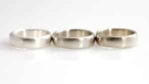 Différences entre or blanc platine et argent