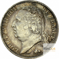1 Franc Argent Louis XVIII