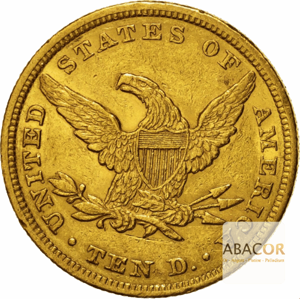 10 Dollars Or Liberty Sans Devise