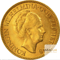 10 Florins Or Wilhelmina Agée