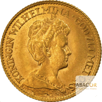 10 Florins Or Wilhelmine Diadème