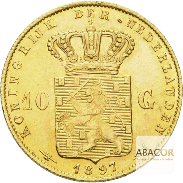 10-Florins-Or-10-Gulden-Or-Wilhelmine-Jeune-revers.png 10 Florins Or Wilhelmina Jeune