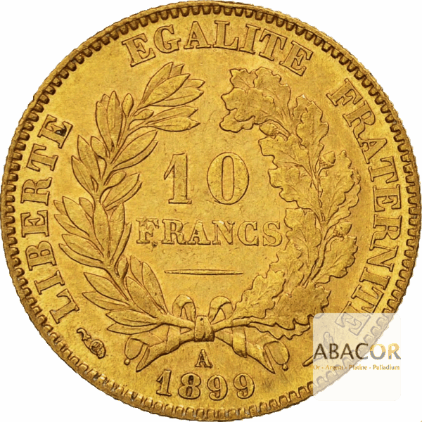 10 Francs Or Cérès IIIème République