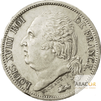 1/2 Franc Argent Louis XVIII