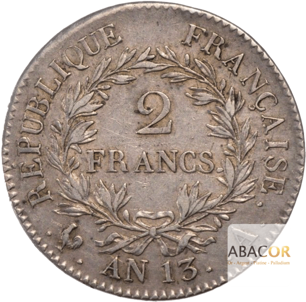 2 Francs Argent Napoléon Empereur