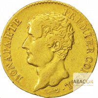 20 Francs Or Bonaparte Premier Consul