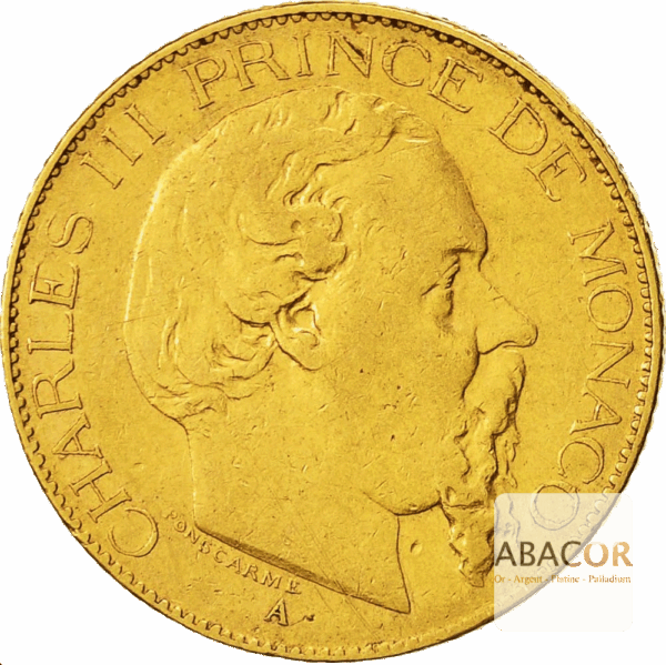 20 Francs Or Charles III de Monaco 1878 & 1878