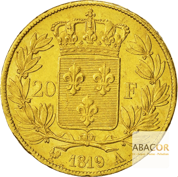 20-Francs-Or-Louis-XVIII-Buste-Nu-revers.png 20 Francs Or Louis XVIII Buste Nu