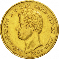 20 Lires Or Charles-Albert