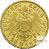 20 Mark Or Wilhelm II Prusse