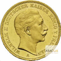 20 Mark Or Wilhelm II Prusse