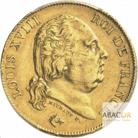 40 Francs Or Louis XVIII