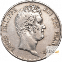 5 Francs Argent Louis-Philippe Tête Nue Sans le I