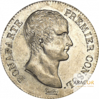 5 Francs Argent Bonaparte Premier Consul