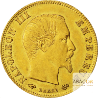 5 Francs Or Napoléon III Tête Nue