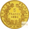 5 Francs Or Napoléon III Tête Nue