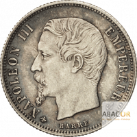 50 Cent Argent Napoléon III Tête Nue