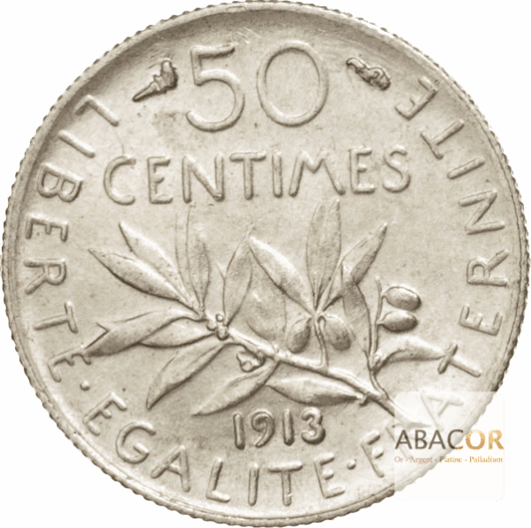 50 Centimes Argent Semeuse