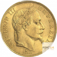 50 Francs Or Napoléon III Tête Laurée