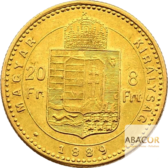 8 Florins Or - 20 Francs Autriche