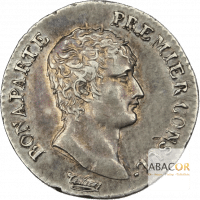 Demi Franc Argent Bonaparte Premier Consul