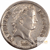 Demi Franc Argent Napoléon Ier Tête Laurée Revers République