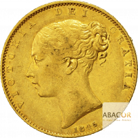 Souverain Or Victoria Jeune Armoiries